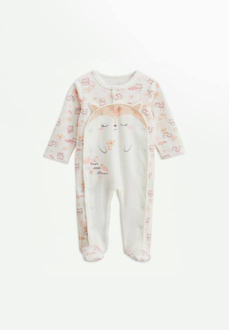 Bébé-Pyjama bébé en velours ouverture pont louison