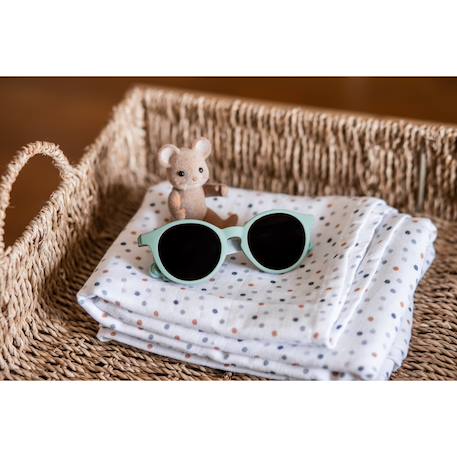 Lunettes de soleil enfant 4-6 ans Barbe à papa+Bleu marin+Écaille+Fuchsia+Galet+Rose brumeuse+Vert sauge 39 - vertbaudet enfant 