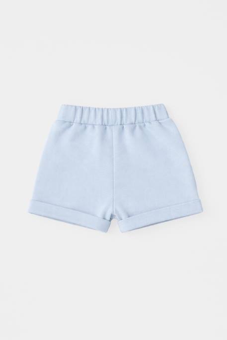 Bermuda en coton bébé Placid blue 2 - vertbaudet enfant 
