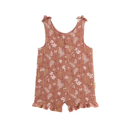 Combishort bébé en gaze de coton arizona Terracotta 2 - vertbaudet enfant 