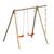 Portique balançoire piko bois/métal Marron 3 - vertbaudet enfant 