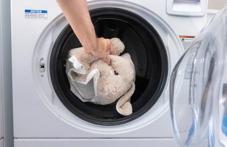 Porteur Animal À Bascule 2 En 1 En Peluche Chien Gris+Marron 5 - vertbaudet enfant 