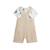 Ensemble salopette bébé en gaze de coton et t-shirt toucana Sable 3 - vertbaudet enfant 