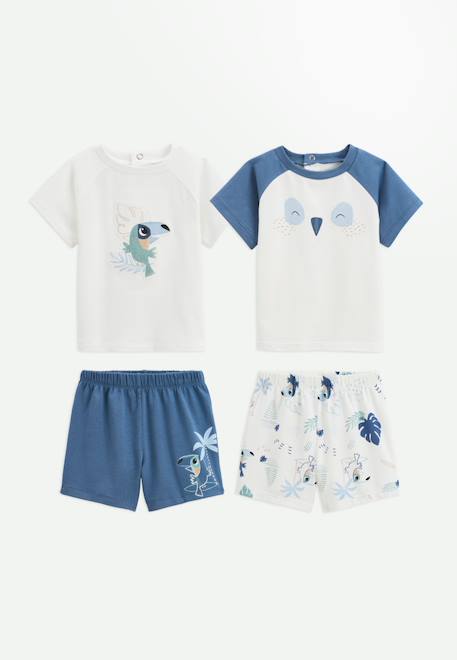 Lot de 2 pyjamas short enfant 2 pièces toucana Bleu 1 - vertbaudet enfant 