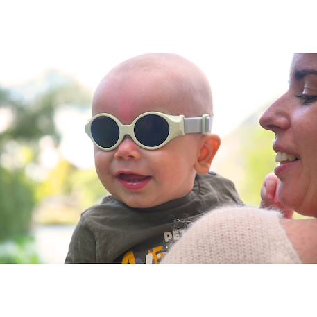 Lunettes de soleil bandeau ajustable 0-9 mois Jaune clair+Vert pâle 10 - vertbaudet enfant 