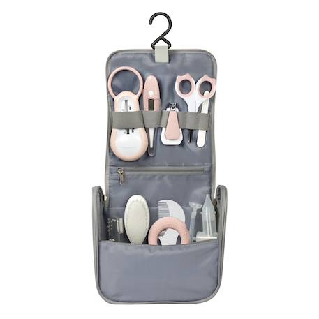 Trousse de toilette et de soin bébé 10 accessoires Rose ancienne 3 - vertbaudet enfant 