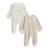 Lot de 2 pyjamas bébé en velours noisette Ecru 2 - vertbaudet enfant 