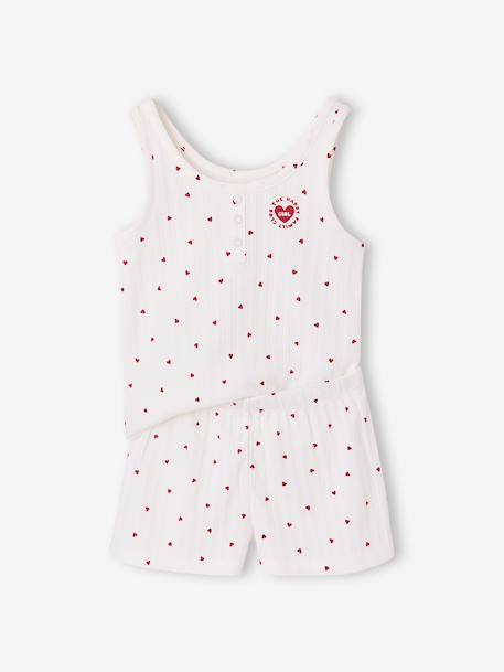 Pyjashort fille capsule famille écru 3 - vertbaudet enfant 