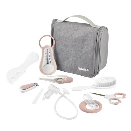 Trousse de toilette et de soin bébé 10 accessoires Rose ancienne 1 - vertbaudet enfant 