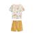 Ensemble enfant t-shirt et short wakae Ocre 2 - vertbaudet enfant 