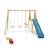 Portique balançoire et toboggan en bois 2,30m olvi 2 Bois 2 - vertbaudet enfant 