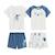 Lot de 2 pyjamas short enfant 2 pièces toucana Bleu 2 - vertbaudet enfant 