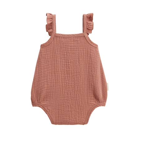 Lot de 2 barboteuses bloomer bébé en gaze de coton arizona Ecru 5 - vertbaudet enfant 