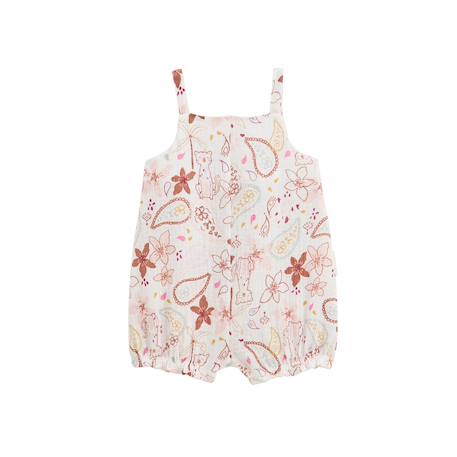 Barboteuse bébé en gaze de coton arizona Ecru 3 - vertbaudet enfant 