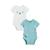 Lot de 2 bodies bébé manches courtes toucana Bleu 2 - vertbaudet enfant 