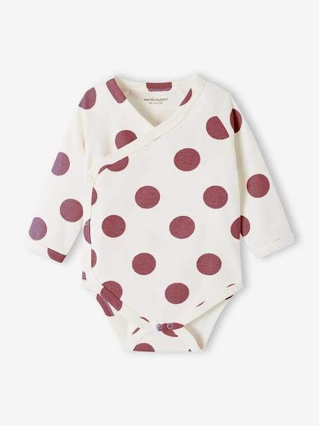 Lot de 5 bodies manches longues bébé ouverture naissance rose poudré 5 - vertbaudet enfant 