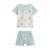 Ensemble bébé t-shirt et short en gaze de coton elio Bleu 2 - vertbaudet enfant 