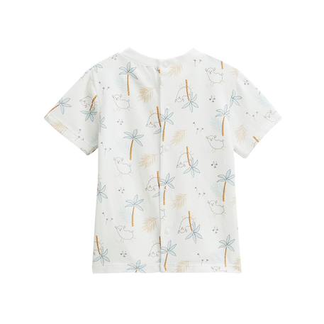 Ensemble salopette bébé en gaze de coton et t-shirt noisette Orange 5 - vertbaudet enfant 