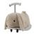 Porteur Animal À Bascule 2 En 1 En Peluche Chien Gris+Marron 1 - vertbaudet enfant 