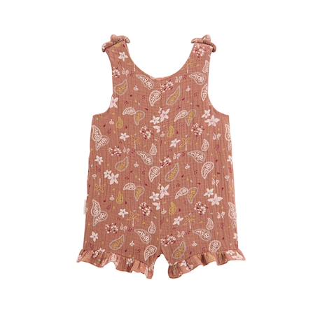 Combishort fille en gaze de coton arizona Terracotta 2 - vertbaudet enfant 