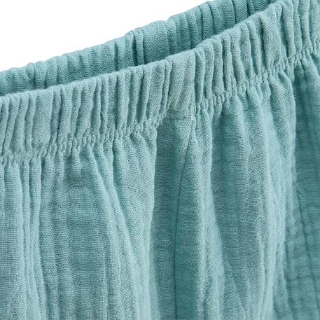 Ensemble body bébé et short en gaze de coton toucana Bleu 4 - vertbaudet enfant 