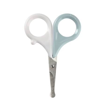 Ciseaux coupe-ongles pour bébé avec bout rond Vert bleu 1 - vertbaudet enfant 