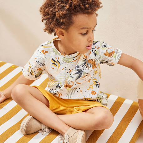Ensemble enfant t-shirt et short wakae Ocre 5 - vertbaudet enfant 