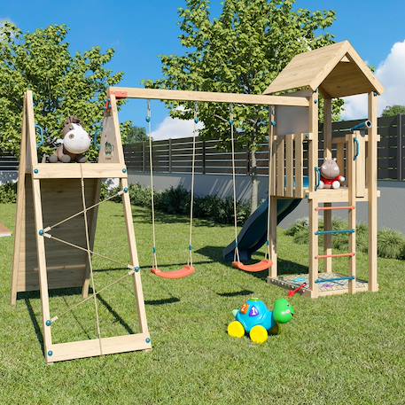 Aire de jeux olympia xplorer 2 Bois 4 - vertbaudet enfant 