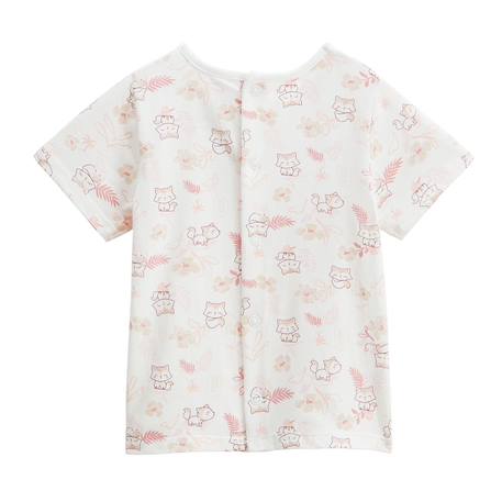 Ensemble salopette bébé en gaze de coton et t-shirt louison Rose 6 - vertbaudet enfant 