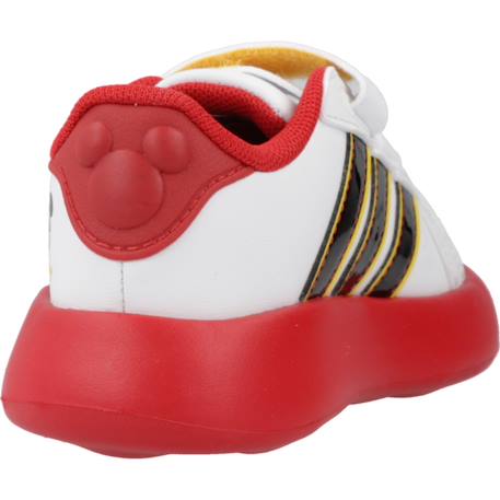 Basket garçon court mickey Blanc white 3 - vertbaudet enfant 
