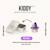 3 boîtes à gouter inox kiddy 500 ml renards Argent 2 - vertbaudet enfant 