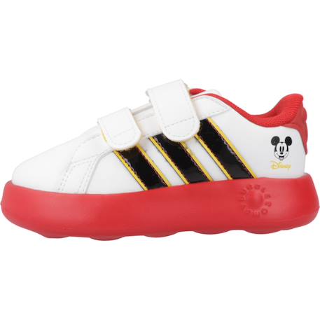 Basket garçon court mickey Blanc white 2 - vertbaudet enfant 