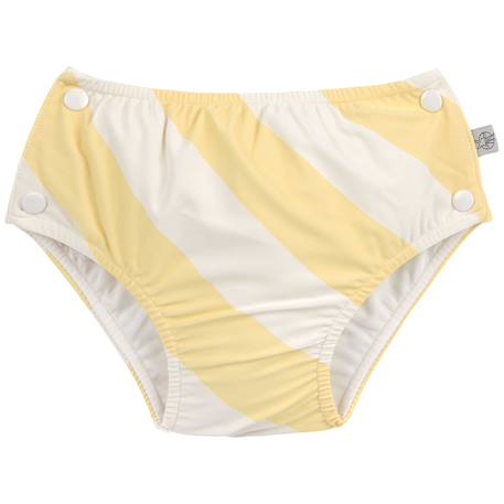 Fille-Maillot de bain-Maillot une pièce-Maillot de bain anti-fuite rayures jaune (7-12 mois)