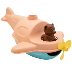 Jouet-Premier âge-Hydravion bateau de petit ours brun pêche