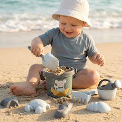 Jouet-Jeux de plein air-Set jouets de plage enfant 8 pièces paille de blé summer