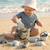 Set jouets de plage enfant 8 pièces paille de blé summer Vert - Poppy 1 - vertbaudet enfant 