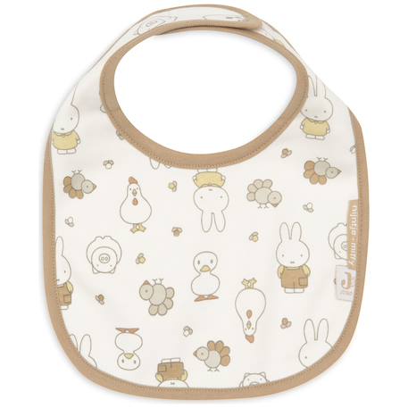Lot de 5 bavoirs imperméables miffy family farm Ecru, marron, jaune 4 - vertbaudet enfant 