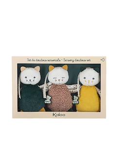 Jouet-Lot de 3 doudous stimuli