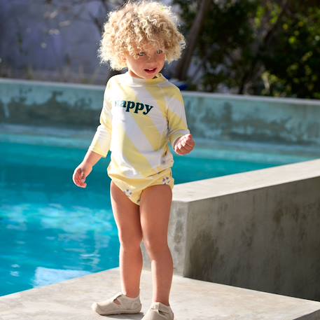 T-shirt anti-uv manches longues rayures (2-3 ans) Jaune 5 - vertbaudet enfant 