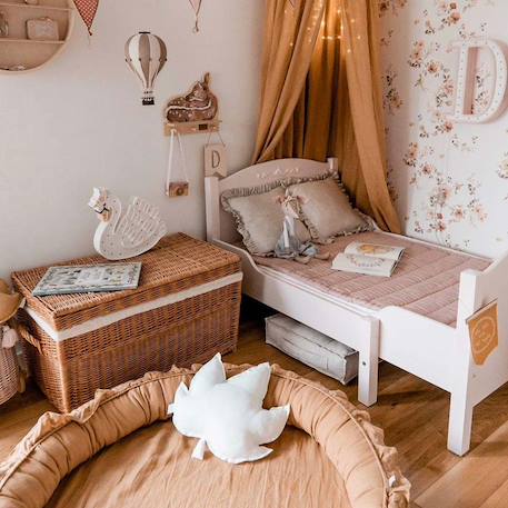 Montgolfière décorative - taille s Beige blanc+Beige et bleu+Bleu blanc+Eucalyptus+Rose / blanc 6 - vertbaudet enfant 
