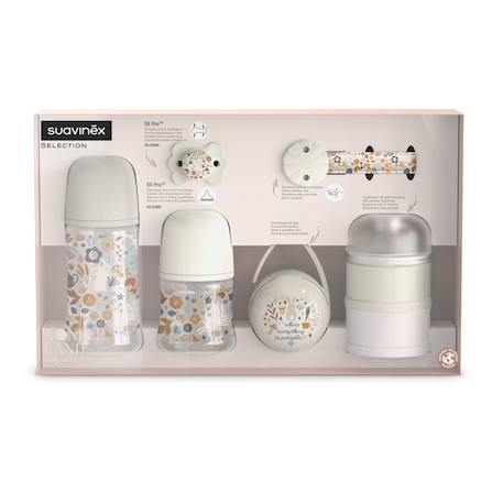 Kit naissance biberons, sucette et attache-tétine Wonderland beige+Wonderland rose+Wonderland vert 2 - vertbaudet enfant 