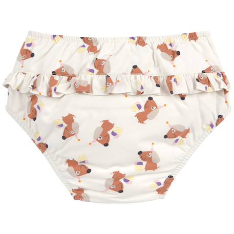 Maillot de bain couche ice cream et chien (7-12 mois) Blanc, marron 2 - vertbaudet enfant 