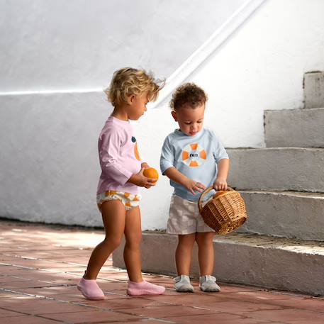 T-shirt anti-uv manches courtes bouée (7-12 mois) Bleu 4 - vertbaudet enfant 