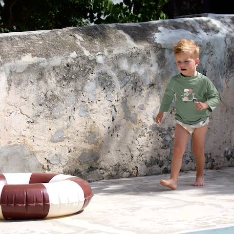 T-shirt anti-uv manches longues scooter et chien vert (13-18 mois) Vert 5 - vertbaudet enfant 