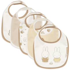 Puériculture-Lot de 5 bavoirs imperméables miffy family farm