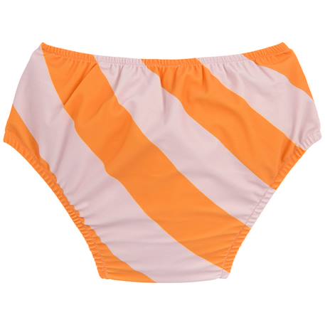Maillot de bain anti-fuite rayures orange (7-12 mois) Rose pâle, orange 2 - vertbaudet enfant 