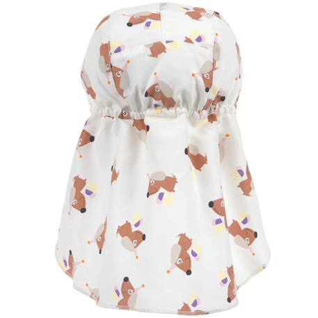 Casquette protège nuque anti-uv ice cream et chien (1-3 ans) Blanc 3 - vertbaudet enfant 