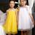 Robe cérémonie   à col fleuri liberty   alizee Blanc violet floral+Jaune multicolore+Rose jaune floral 9 - vertbaudet enfant 