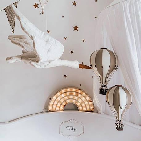 Montgolfière décorative - taille m Beige blanc+Beige et bleu+Eucalyptus+Rose / blanc+Rose mint 2 - vertbaudet enfant 