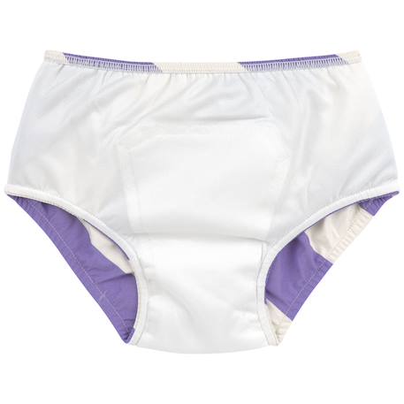 Maillot de bain couche rayures violet et sel marin (3-6 mois) Violet 3 - vertbaudet enfant 